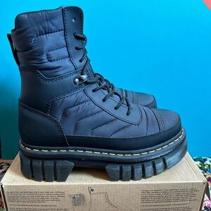 Dr Martens Audrick Black Nylon 8 Eye Boot women’s 8